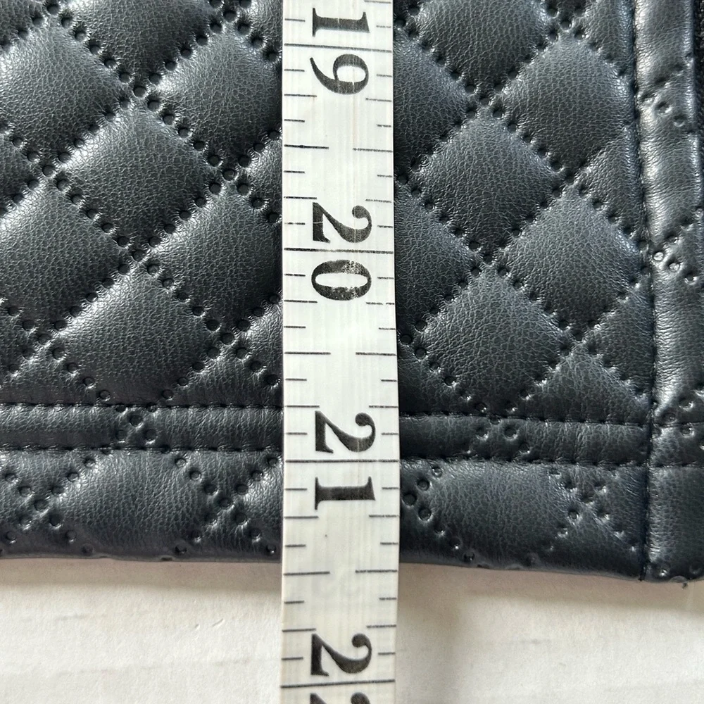 Cynthia Rowley MED Faux Leather front blazer NWT